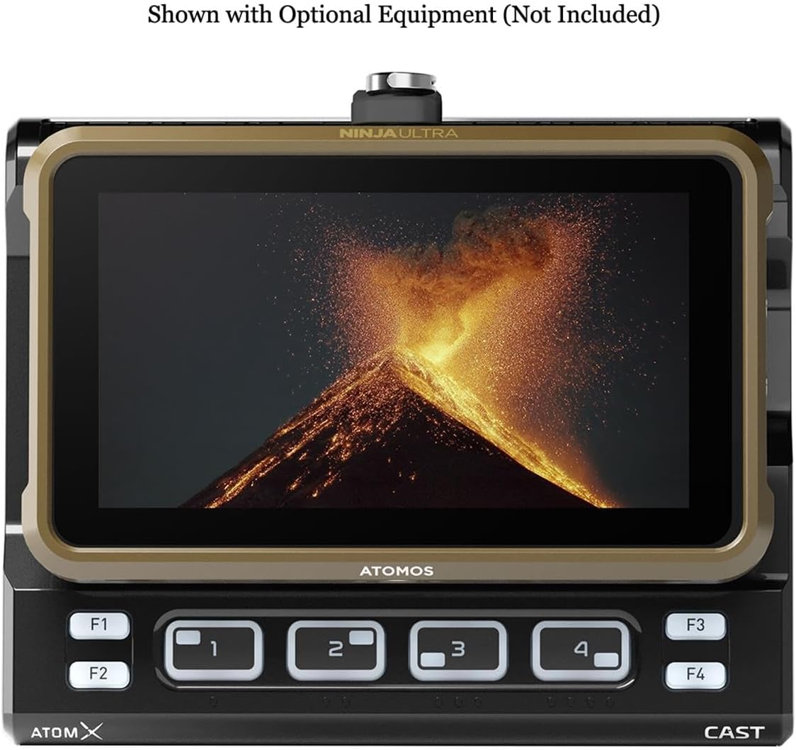 Atomos Ninja Ultra 5.2" HDR Monitor-Recorder, Bundle with 2X NP-F550 Batteries and Dual Smart Charger LCD Screen Base Plates Kit