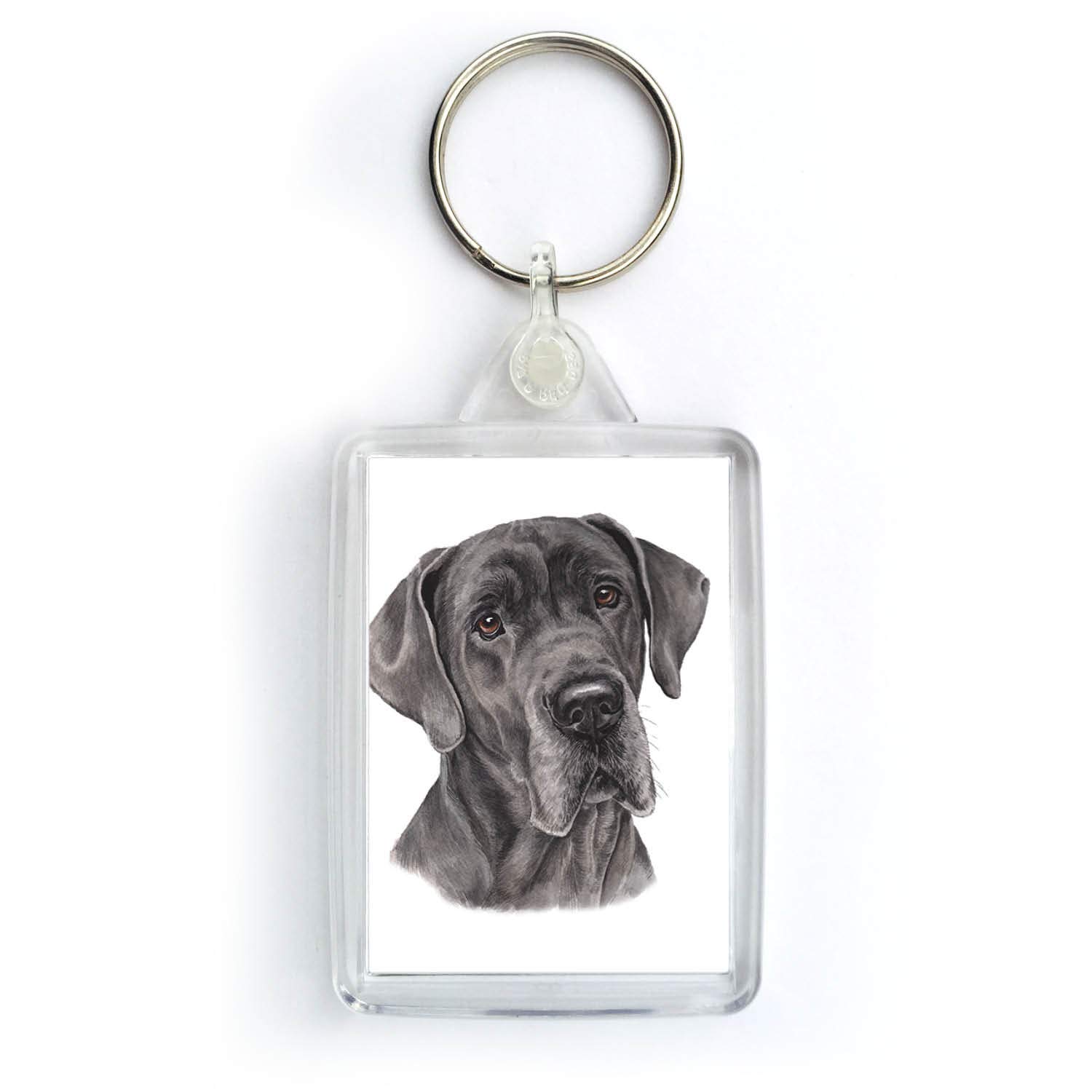WaggyDogz Great Dane Dog Keyring (KRG-170)