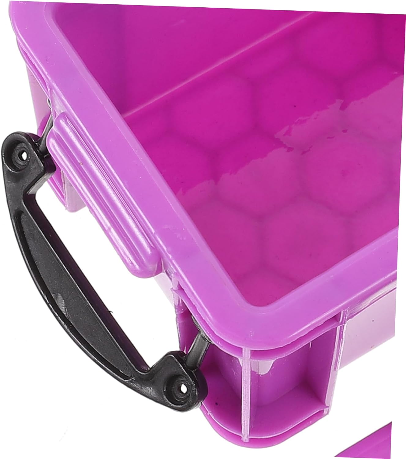 HOMSFOU 9pcs Stackable Mini Storage Boxes Plastic Jars Lids for Craft Accessories Earrings Necklaces Bracelets