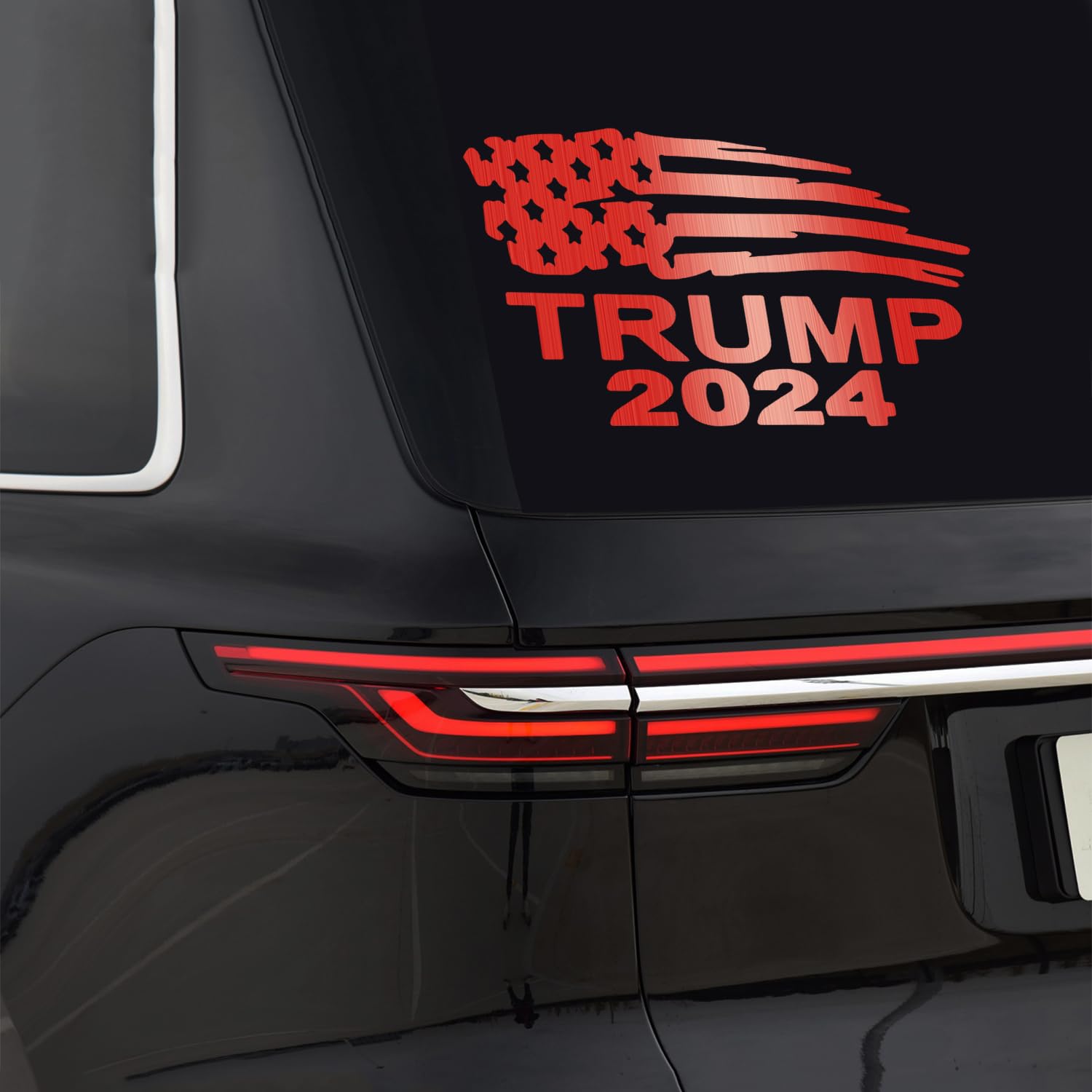 Autocollant Trump Fight - Sticker Vinyle Humour "Make America Great Again" Pour Voiture Et Pare-Chocs