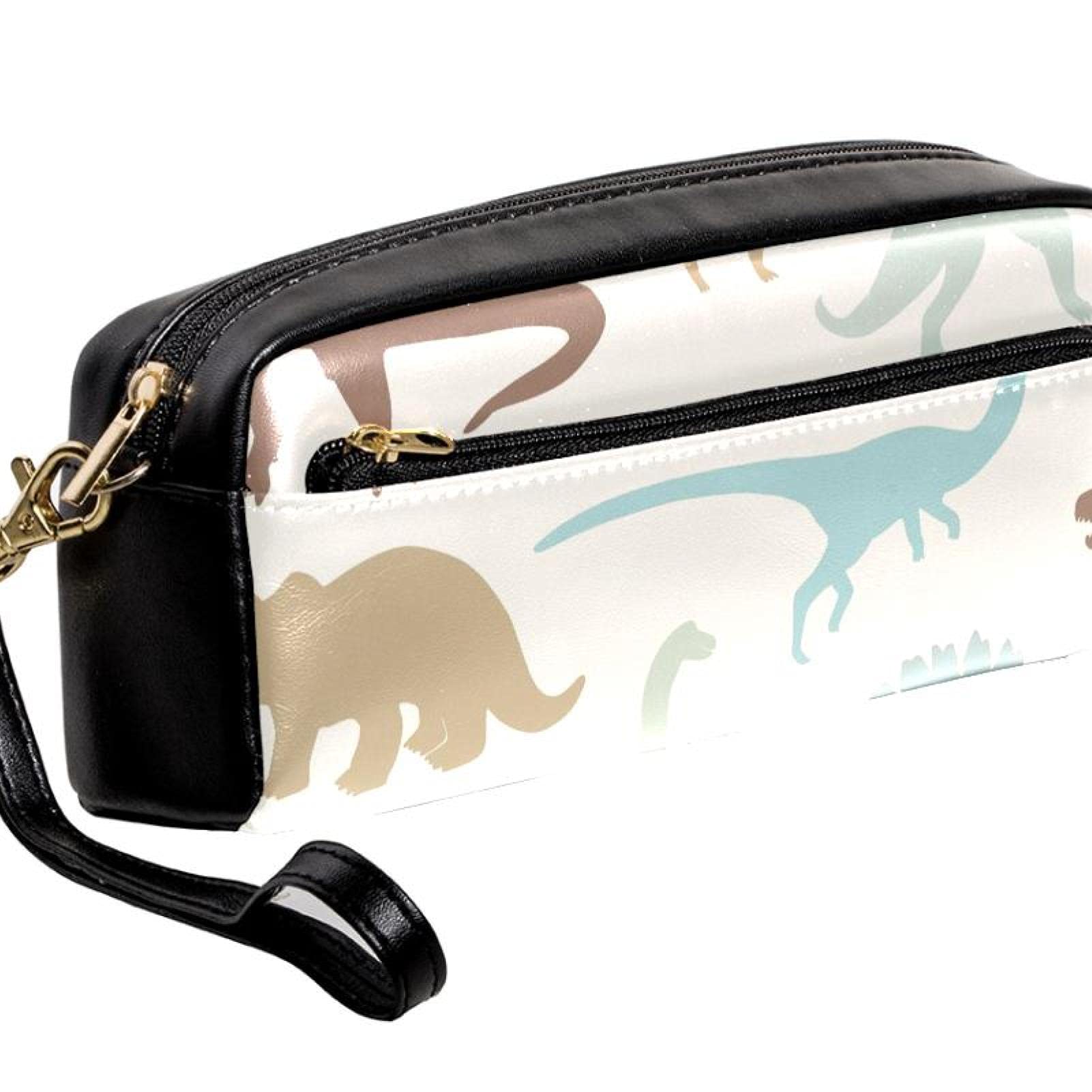 Trousse à Crayons Dinosaure Grande Capacité - 20x10x7.5cm, Zip Double, Polyester - Pour École, Bureau Ou Voyage