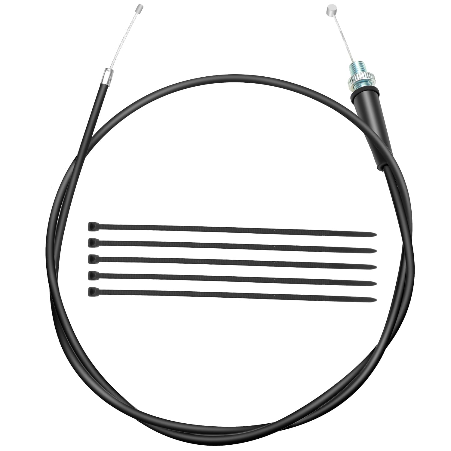 YOXUFA 35.43 inch Throttle Cable for 50cc 70cc 90cc 110cc 125cc SSR TTR Coolster QG TaoTao DB14 Apollo RFZ Baja Dirt Runner DR50 DR70 DR90 DR125 X-pro SYX Moto Roketa Chinese Pit Dirt Mini Bike Parts