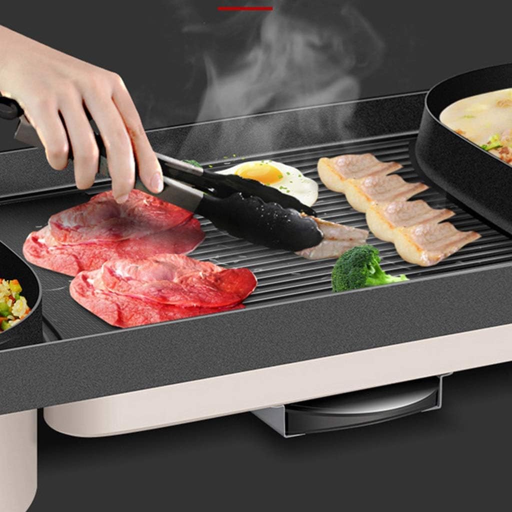 Aluminum Fondue - Barbecue Pot, 3 Temperature Controlled Hot, Integrated Electric Oven