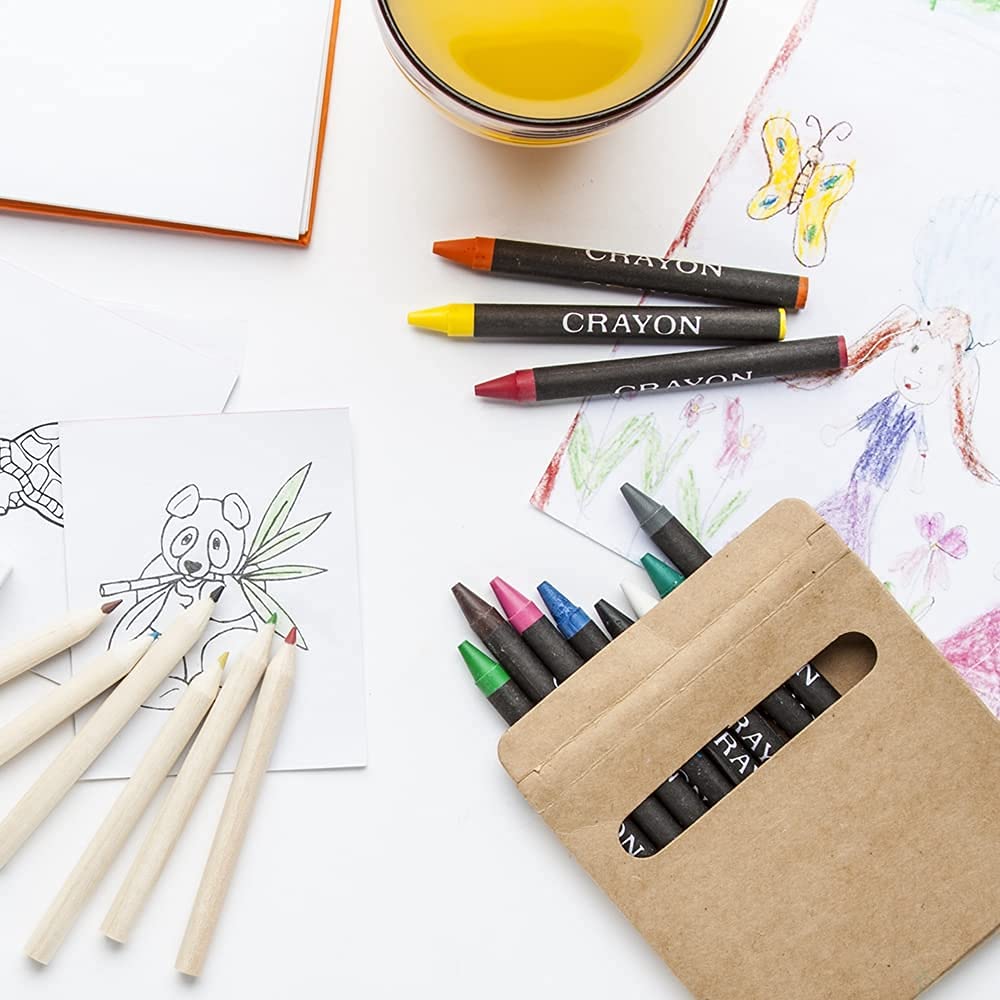 ANTEVIA Set Da Colorare Per Bambini | 10 Matite Colorate, Temperino, Righello E Quaderno Mandala Con 15 Modelli | Tema Dumbo