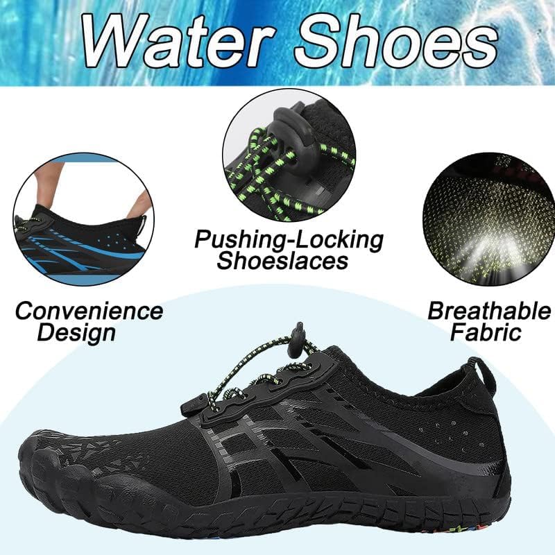 LIZRHA Water Shoes for Men and Women Quick Dry Aqua Swim Barefoot Shoes for Outdoor Fishing Beach Pool Boat Surfing Walking Water Park and Yoqa Activities - Image 4