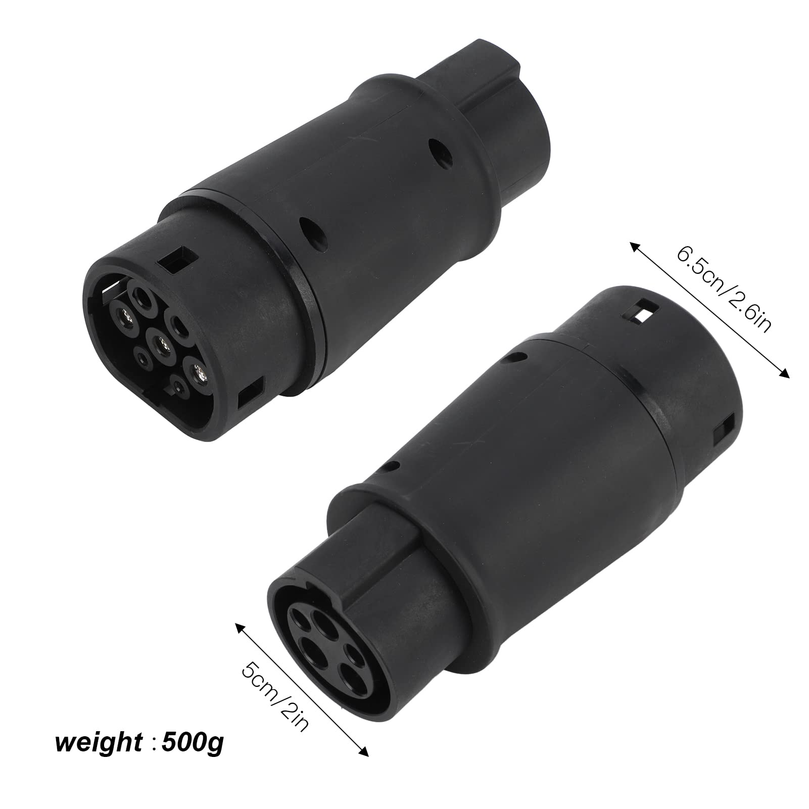 Adapter do ładowania Pojazdów Elektrycznych, Konwerter Typu 1 na Typ 2, 16 A, 32 A, 240 V, 7,2 KW, z ochroną IP54, Trudnopalny UL94 V0, do Większości Pojazdów Elektrycznych z