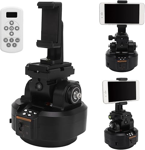 Miniatura 5 de Cabezal de trípode, cámara panorámica de 360° con tornillo de 1/4 pulgadas, orificio de tornillo de 1/4 pulgadas, para teléfonos móviles, micro