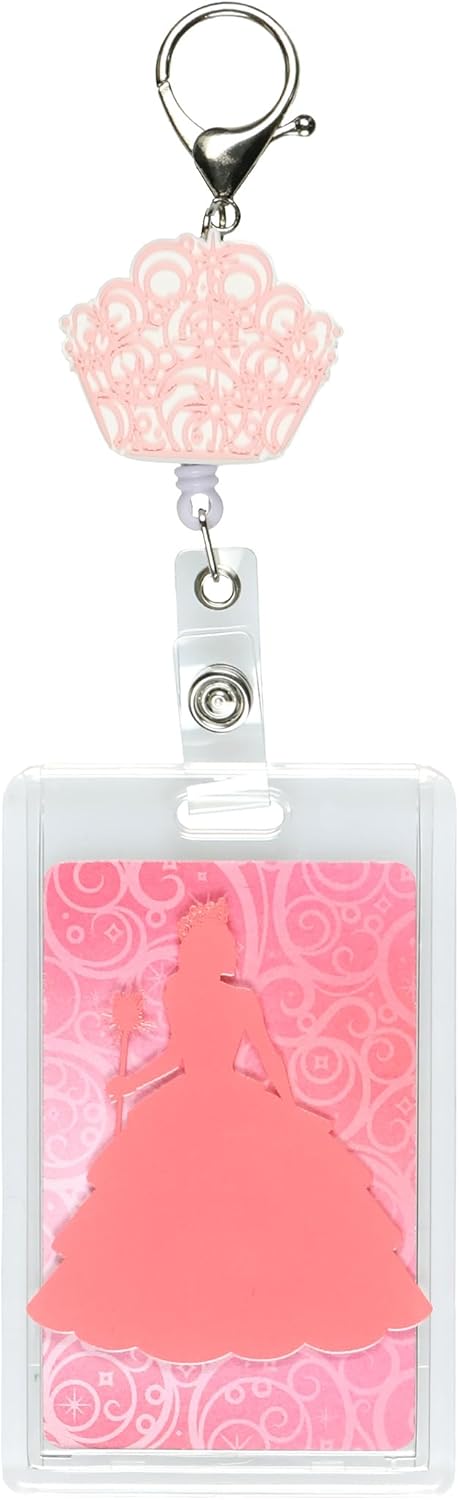 Wicked Retractable Reel Lanyard Glinda The Good Witch ID Badge Holder Keychain