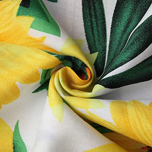 Summer Toddler Baby Girl Sunflower Dress Sleeveless Floral Mini Dress Casual Holiday Sundress Outfit #TOP5