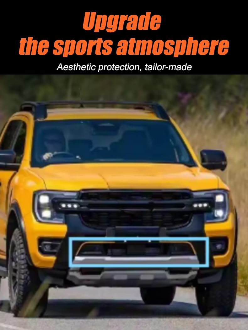 Fahrzeugspezifisches Insektenschutzgitter Unterer Kühlergrill kompatibel mit Ford Ranger T9 Wildtrak 2023-2026,Front- Kühlergrille,Autozubehör ABS 1 Stück