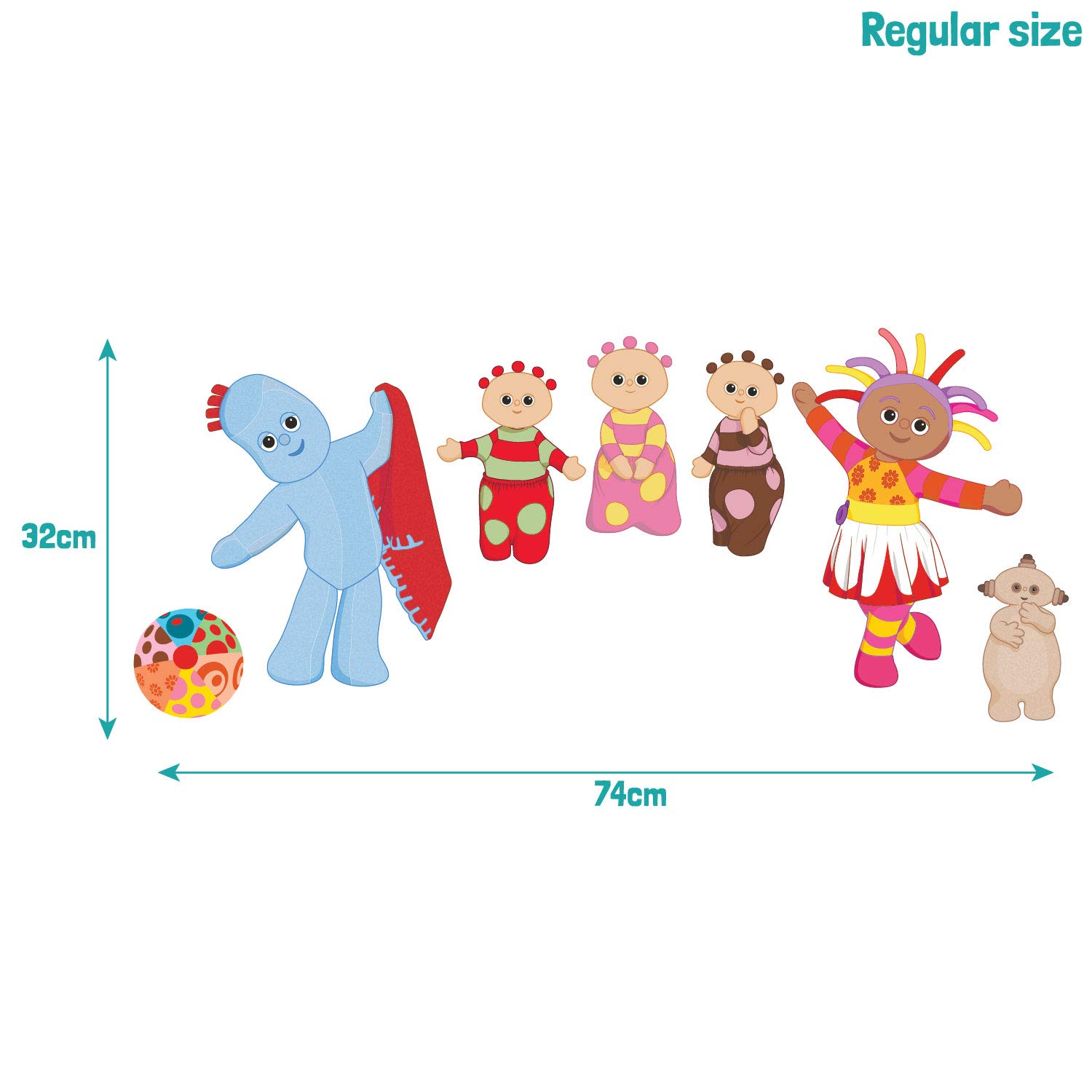 in The Night Garden Friends Wall Sticker (Regular Size), Multicolour - Image 3