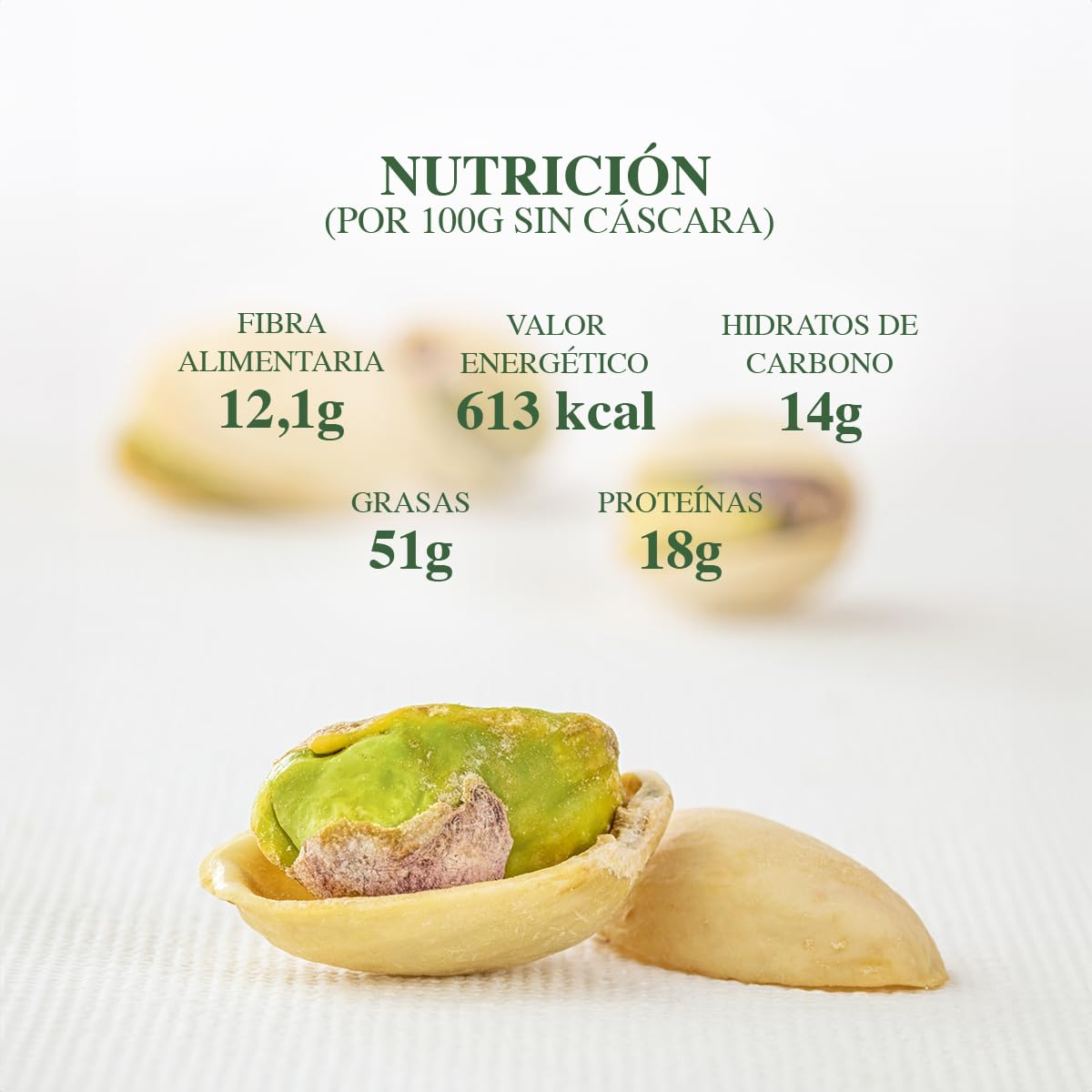 PISTAMED - Pistachos con Cáscara Sin Sal Tostados Artesanalmente - Alto Contenido en Fibra - Apto Veganos y Sin Gluten - Pack 100 x 35 g Formato Individual - Origen España - Snack Natural