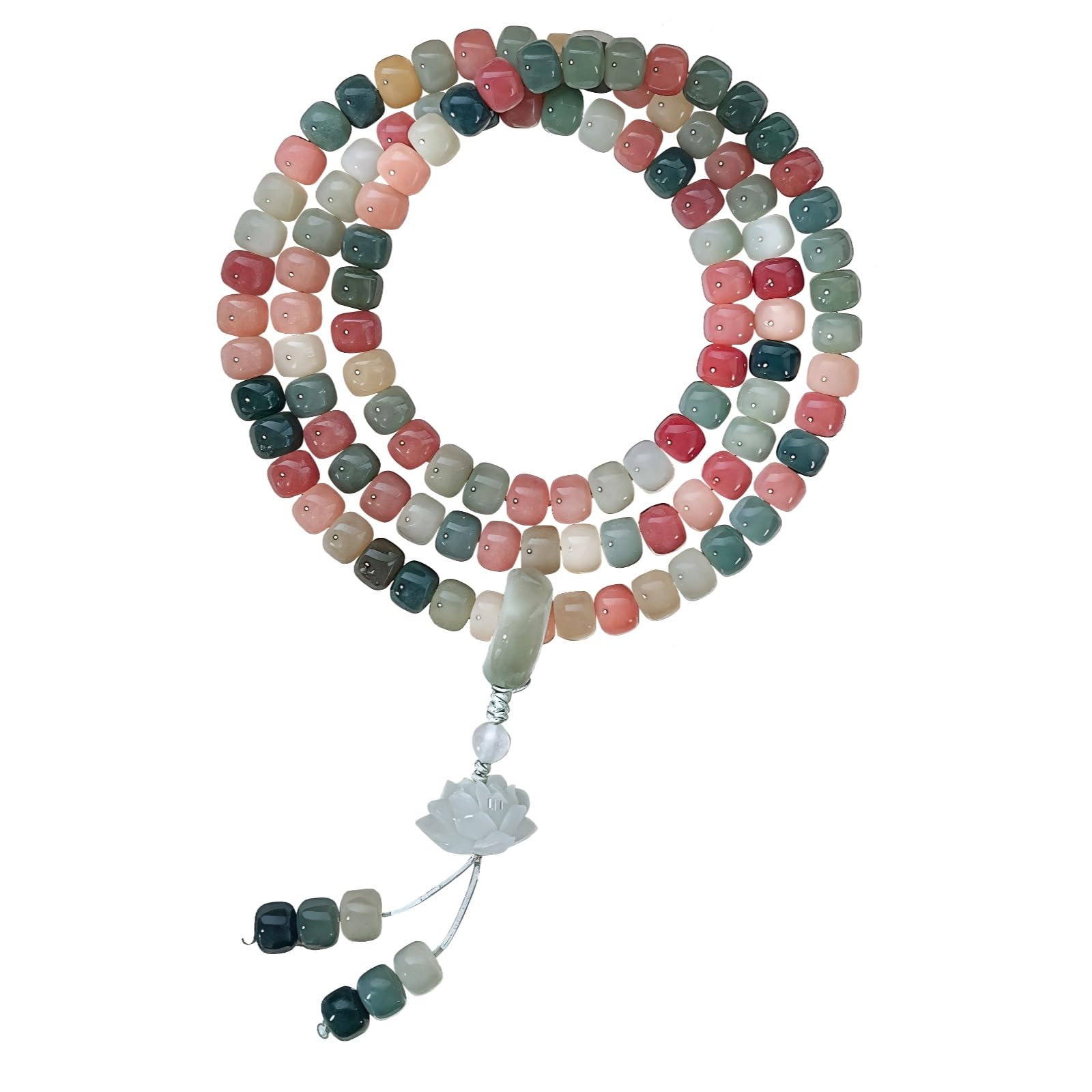 Pulsera de 108 cuentas Bodhi en raíz natural de larga duración 5