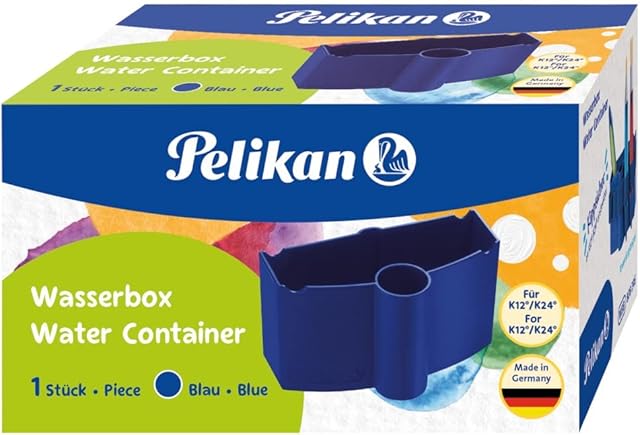 Pelikan 808246 Pojemnik na Wode do Malowania, Niebieski, 425ml