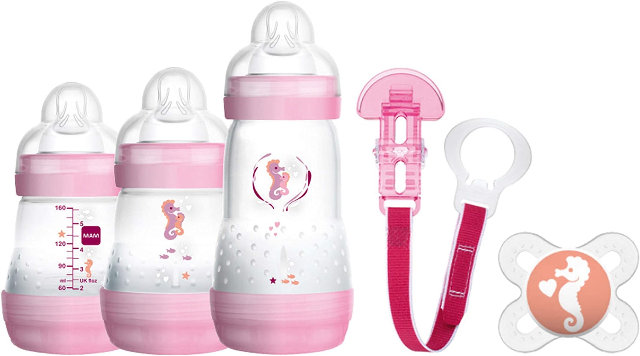 Mam 600122 Baby Starter Set for Girls, Packaging and Instructions in Foreign Language