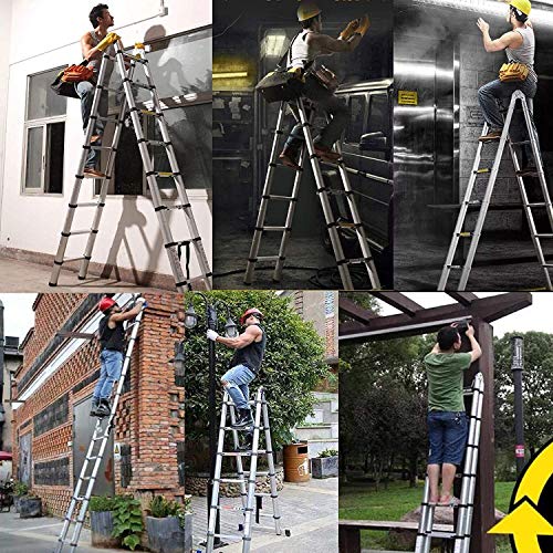 Coocheer WH-1-4579 5M Folding Telescopic Ladder thumb #6