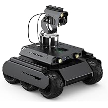 Waveshare UGV Rover Open-Source 6 Wheels 4WD AI Robot,Compatible with Raspberry Pi 4B, Dual Controllers, with Pan-Tilt Module, PI4B-4GB Included