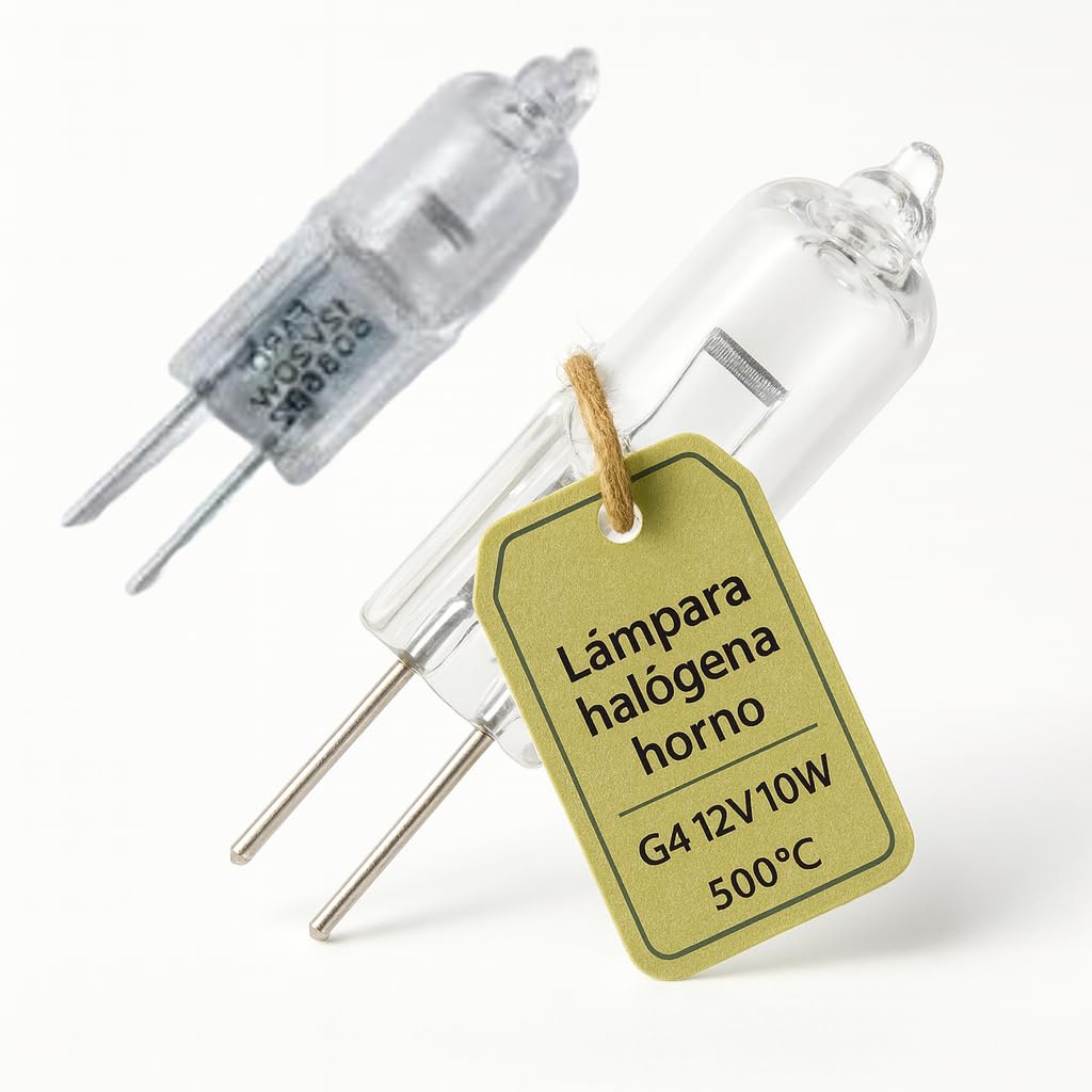 93GS10035 Ampoule halogène à culot G4 pour four Résistante jusqu’à 500 °C 12 V