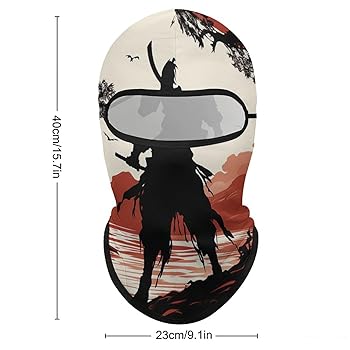Samurai Face Mask Balaclava Cooling Neck Gaiter Windproof
