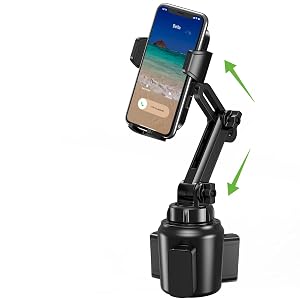 2025 Upgraded Cup Phone Holder for Car Universal No Shaking Cup Holder Phone Mount with Expandable Base for