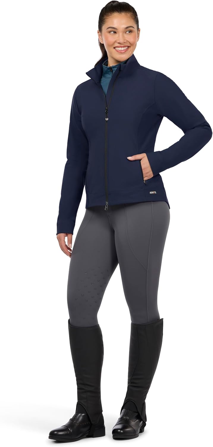 Kerrits Free Motion Coolcore Knee Patch Riding Breech – Modern Stretch Breech, Offering Compression & Cute Back Pockets