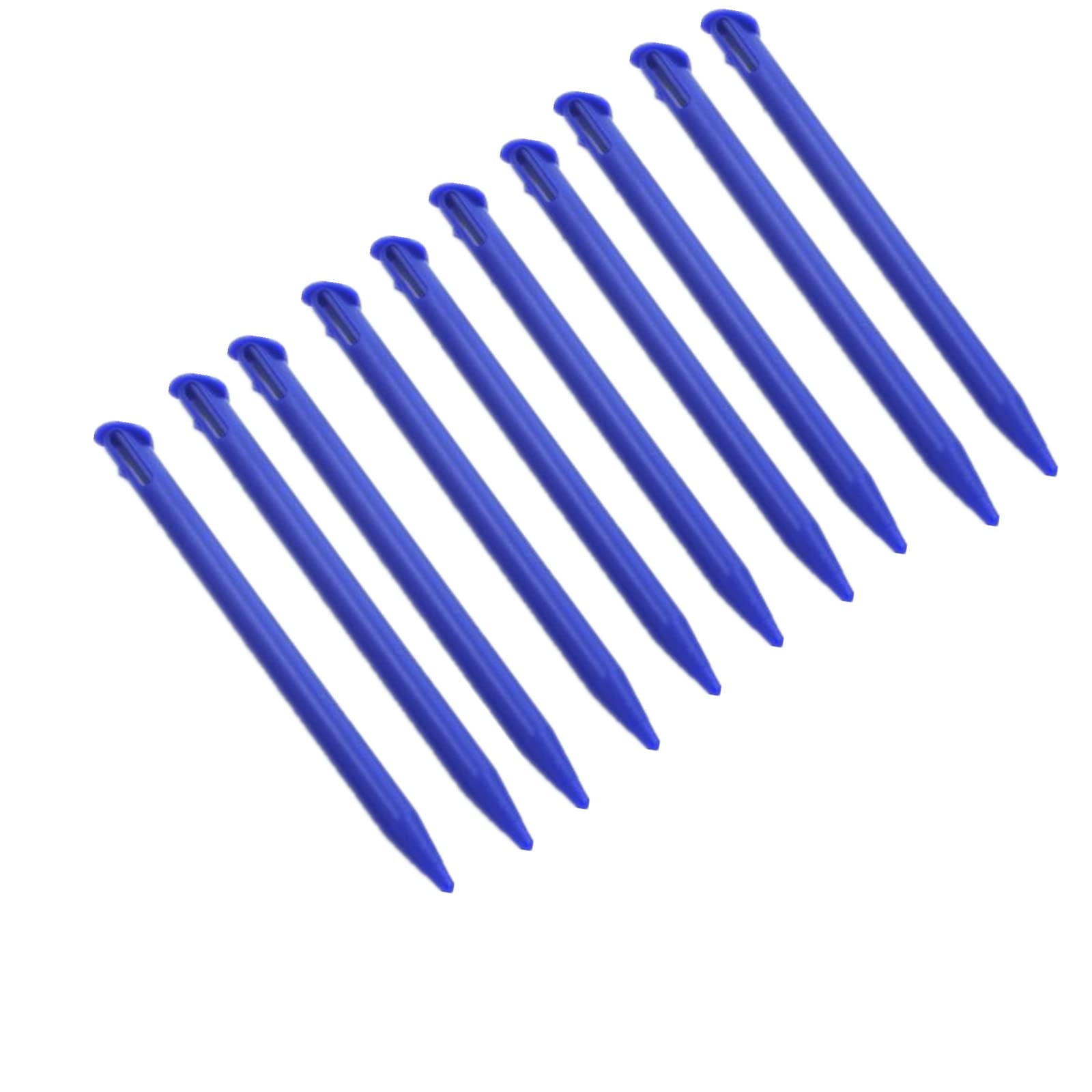 10 Pieces Plastic Replacement Touchscreen Stylus Pen, Compatible with Nintendo New 3DS XL, New 3DS LL (Blue)