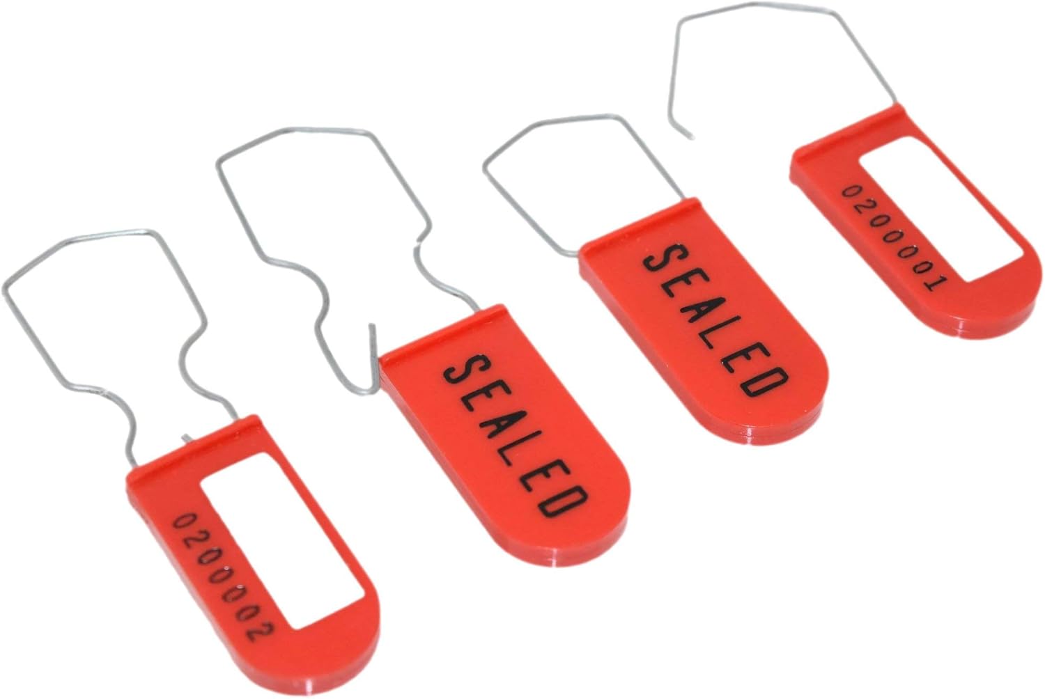 Padlock Security Seal with Scored Hasp for Tool-Less Hand Removal (100 Pack)