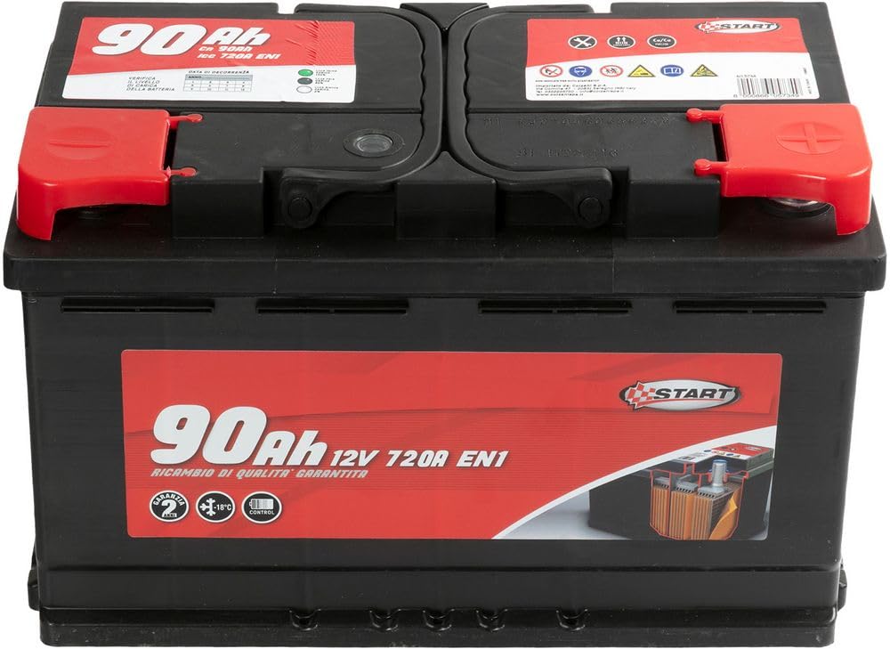 Start Akumulator samochodowy 90AH 12V 720A biegun dodatni prawy kaseta L4