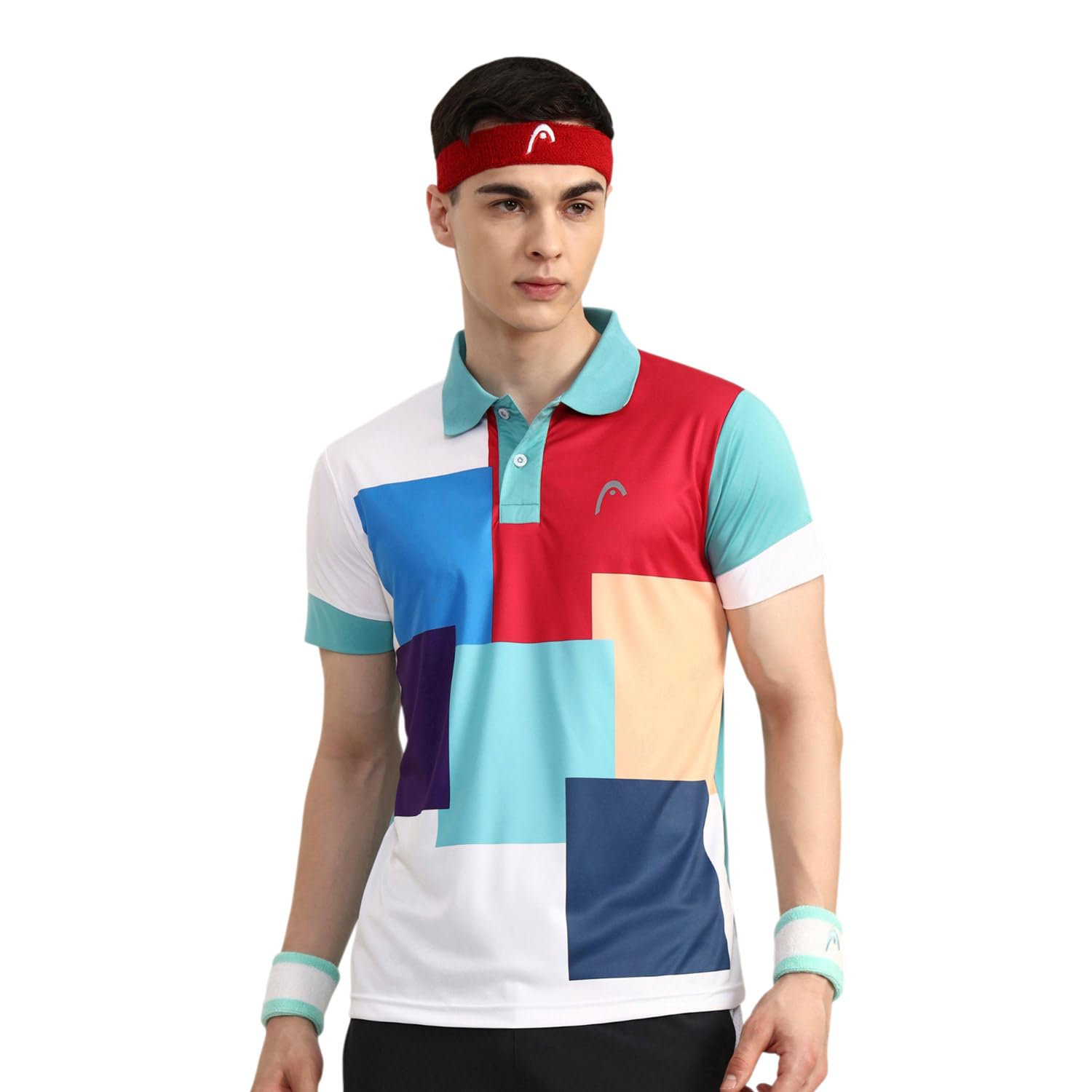 Head HCD-411 Polo Tennis T-Shirt for Mens, Colour - Sea Green-picture-21