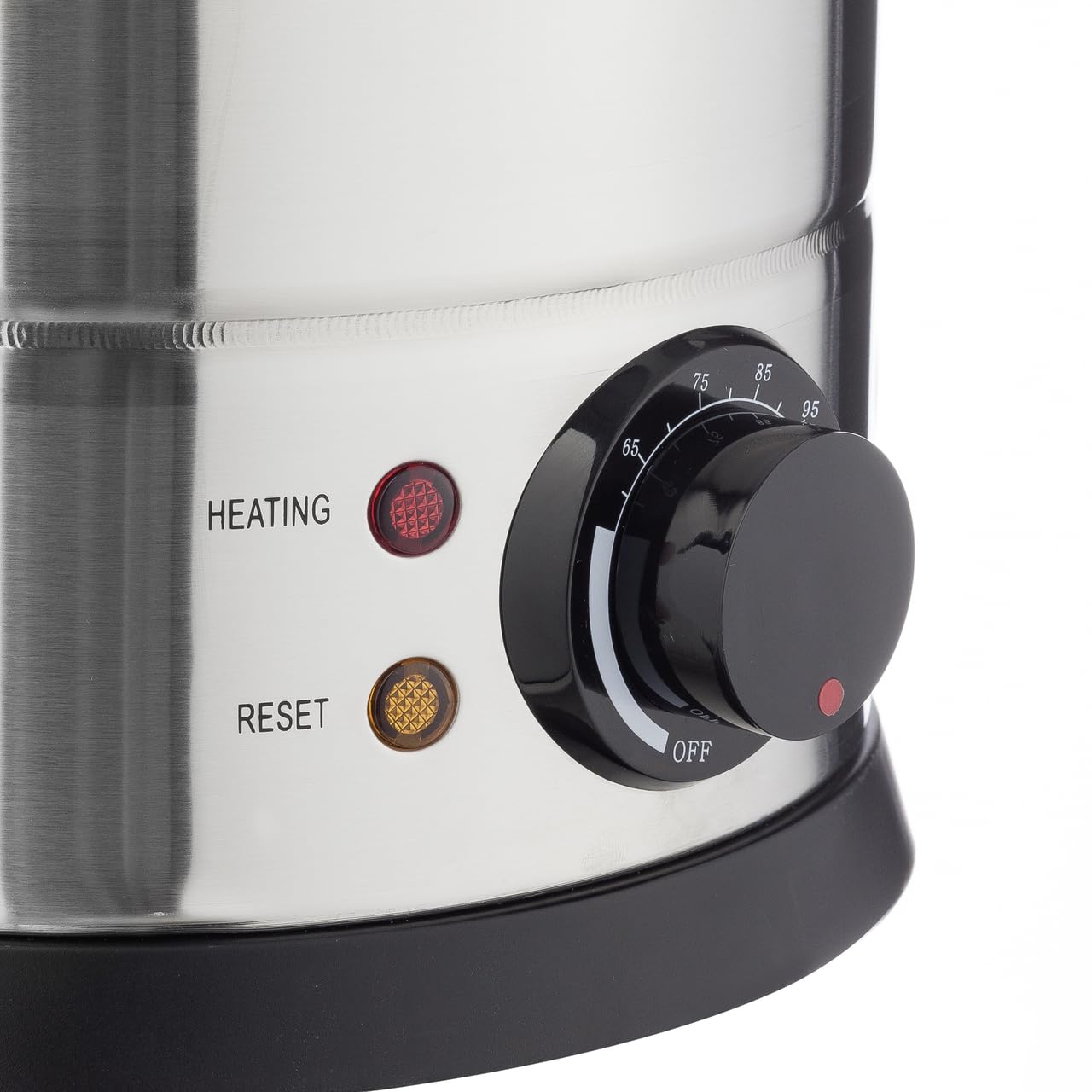 METRO Professional Bollitore GWB1010, acciaio inox/plastica, 10 L, 65 tazze/40min, gamma temperatura: 55-100°C, 1300 W, funzione anti-surriscaldamento, ideale per caffè o tè