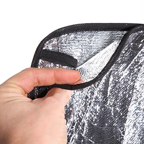 Outdoor International Aluminium Sleeping Mat Doppel Alumatte Isoliermatte 2 Personen Thermomatte 200 x 120 cm 240 g Silber