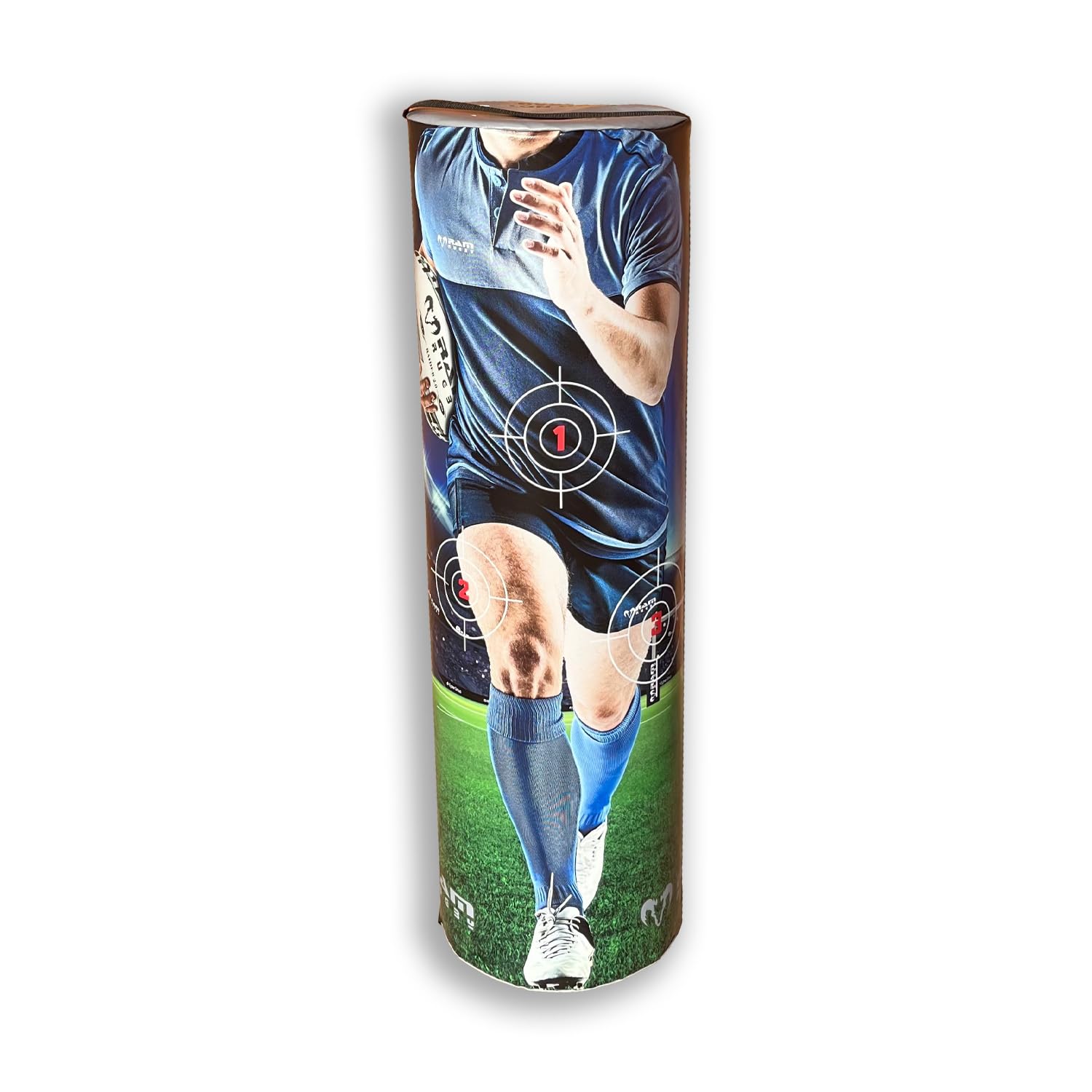 Ram Rugby Target Design 10kg Tackle Bag – Club Quality - UK Made for Durability – Industrial-Grade PVC & Triple Stitched Seams – Essential Rugby Training Equipment – Great