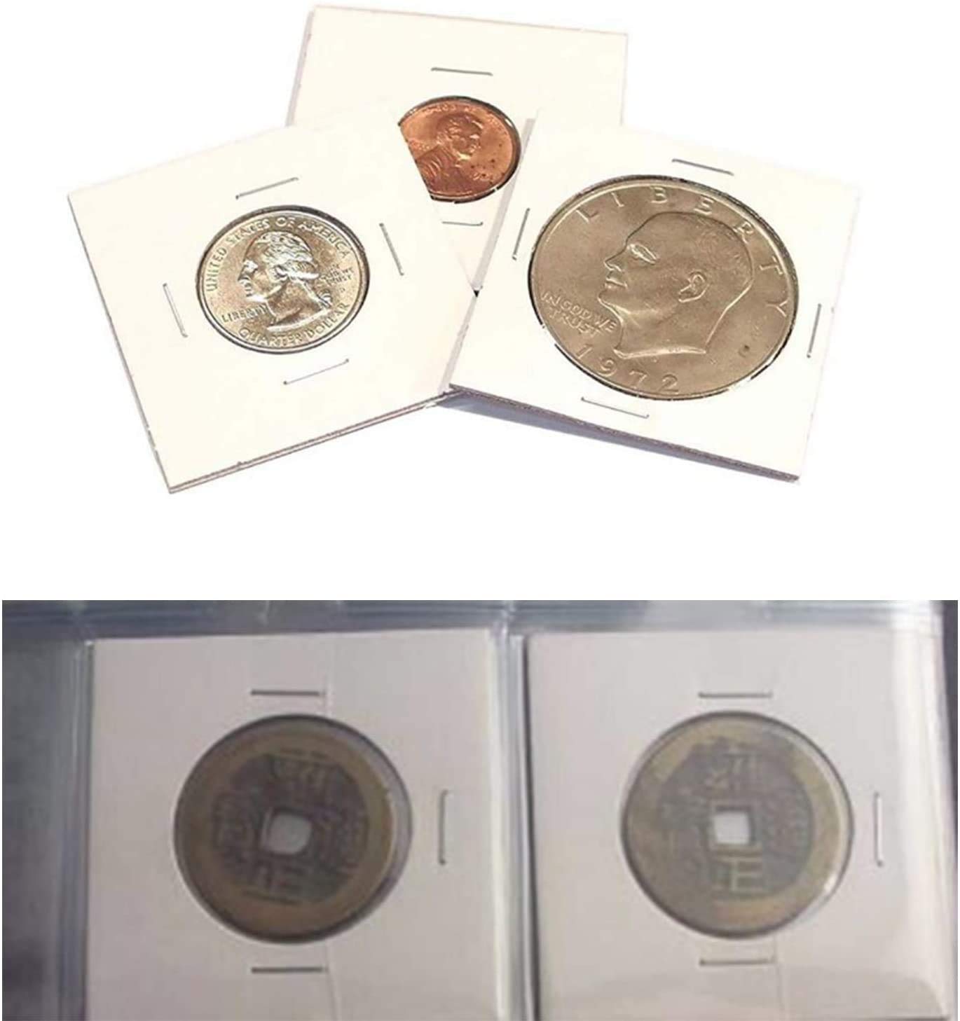Monedero Halter para Colección de Monedas de Cartón - Protección y Almacenamiento (25.5 mm y 31.5 mm) - Cajas Pequeñas