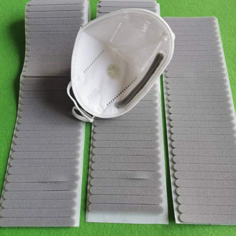 HEALLILY Nasenrücken Streifen Nasenbügel Selbstklebend Schwamm Streifen Brille Antibeschlag Grau Nasensteg Pad Aufkleber Gesicht Bandana Unterstützung 200PCS DIY Basteln Zubehör