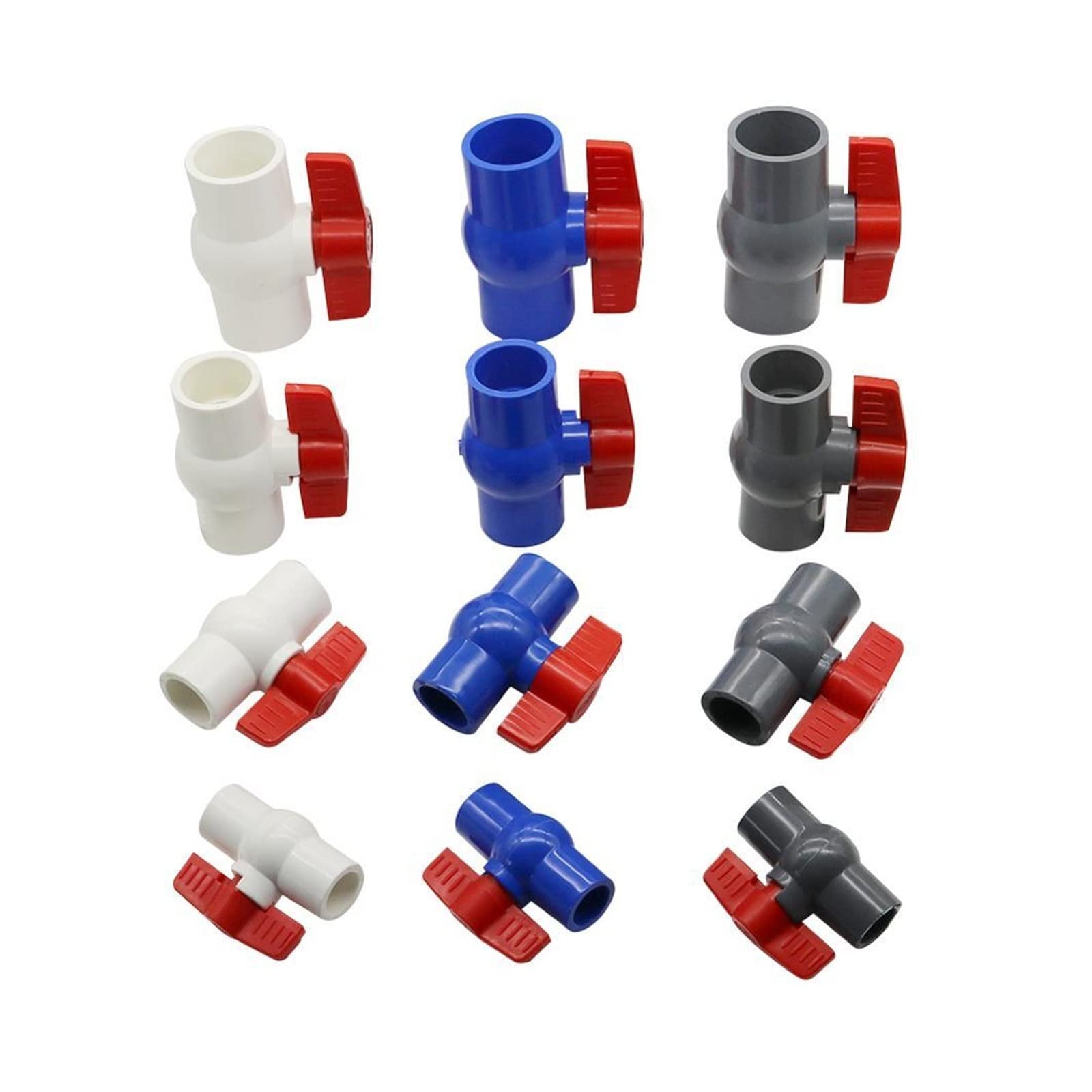 Robinet à tournant sphérique PVC pour circuit d'arrosage de jardin et tuyaux