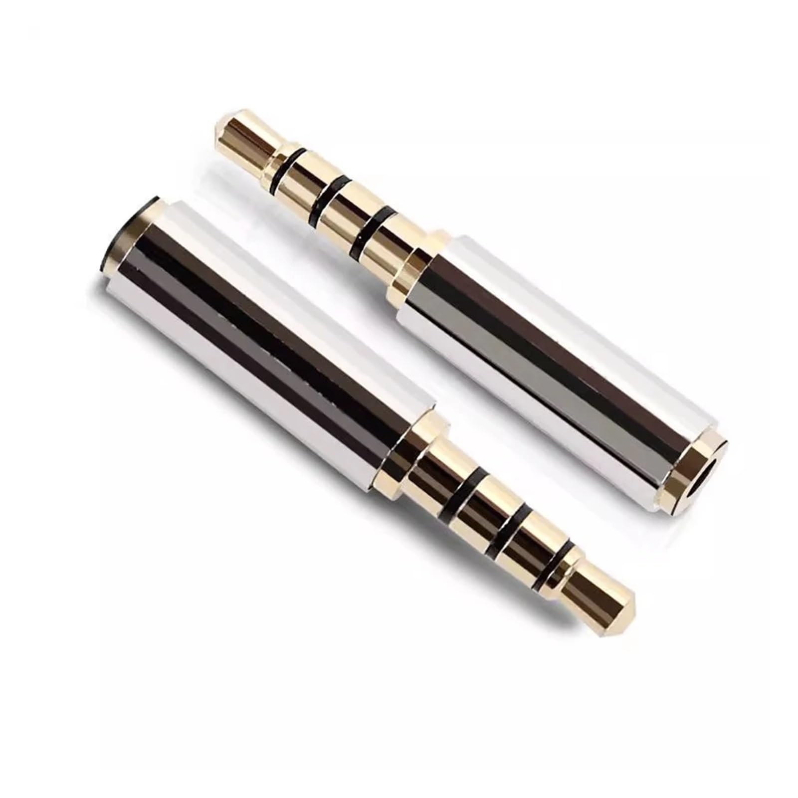2/4/10 pezzi da 3,5 mm a 2. Adattatore audio for cavo cuffia stereo con microfono da 0,5 mm maschio a Connettore a spina femmina(3.5M to 2.5F,4PCS)