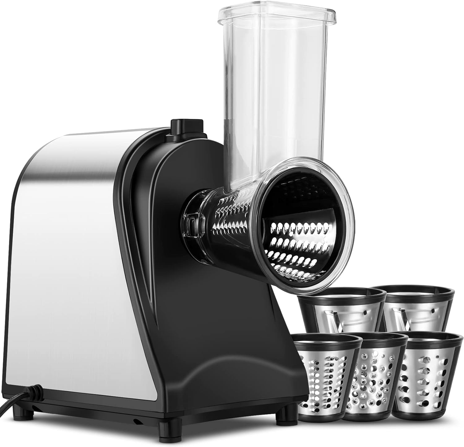 250W Upgraded 5 in 1 Professional Cheese Grater Electric