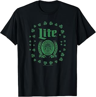 Miller Lite St. Patrick's Day A Fine Pilsner Beer Distressed T-Shirt Small