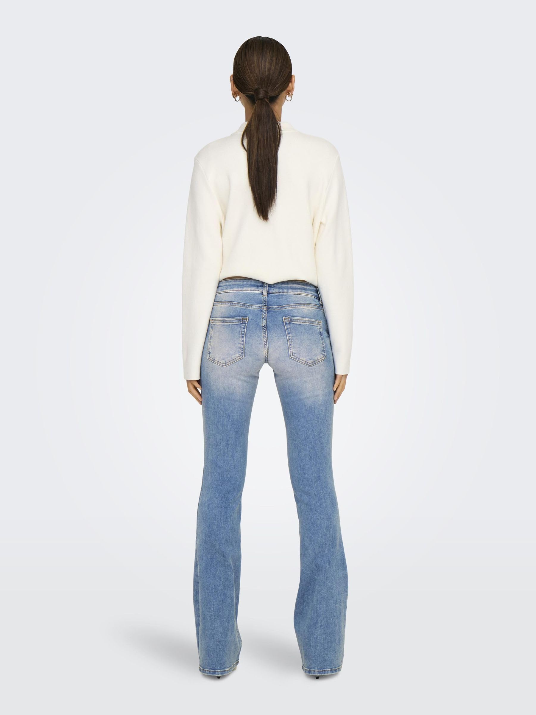 ONLY Jean Flared ONLBLUSH Taille Basse Flared Fit Jeans