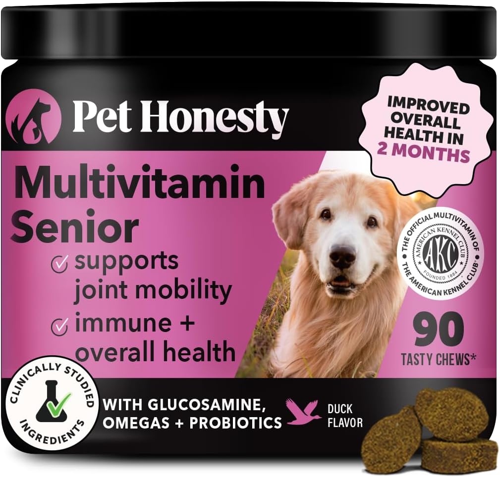 10 in 1 Dog Multivitamin with Glucosamine - Essential Dog Vitamins with Glucosamine Chondroitin, Probiotics and Omega Fish Oil for Dogs Overall Health - glucosamine for dogs joint supplement heart