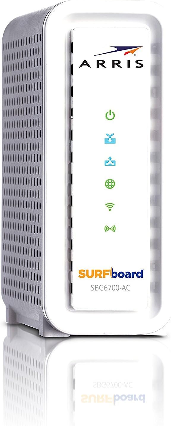 ARRIS Surfboard SBG6700AC-RB DOCSIS 3.0 Cable Modem/Wi-Fi AC1600 Router (Renewed)