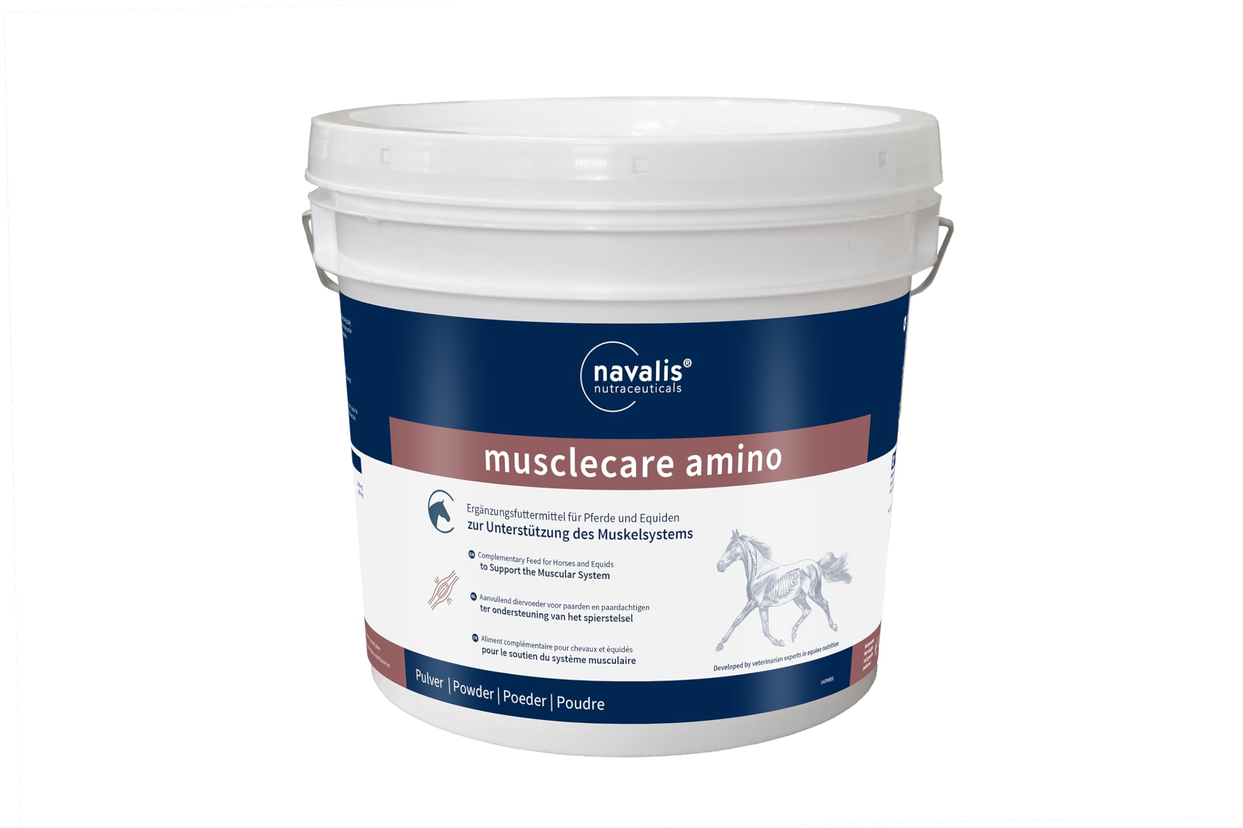 Navalis musclecare Amino | 1,8 kg | Ergänzungsfuttermittel für Pferde und Equiden | ADMR-Konform
