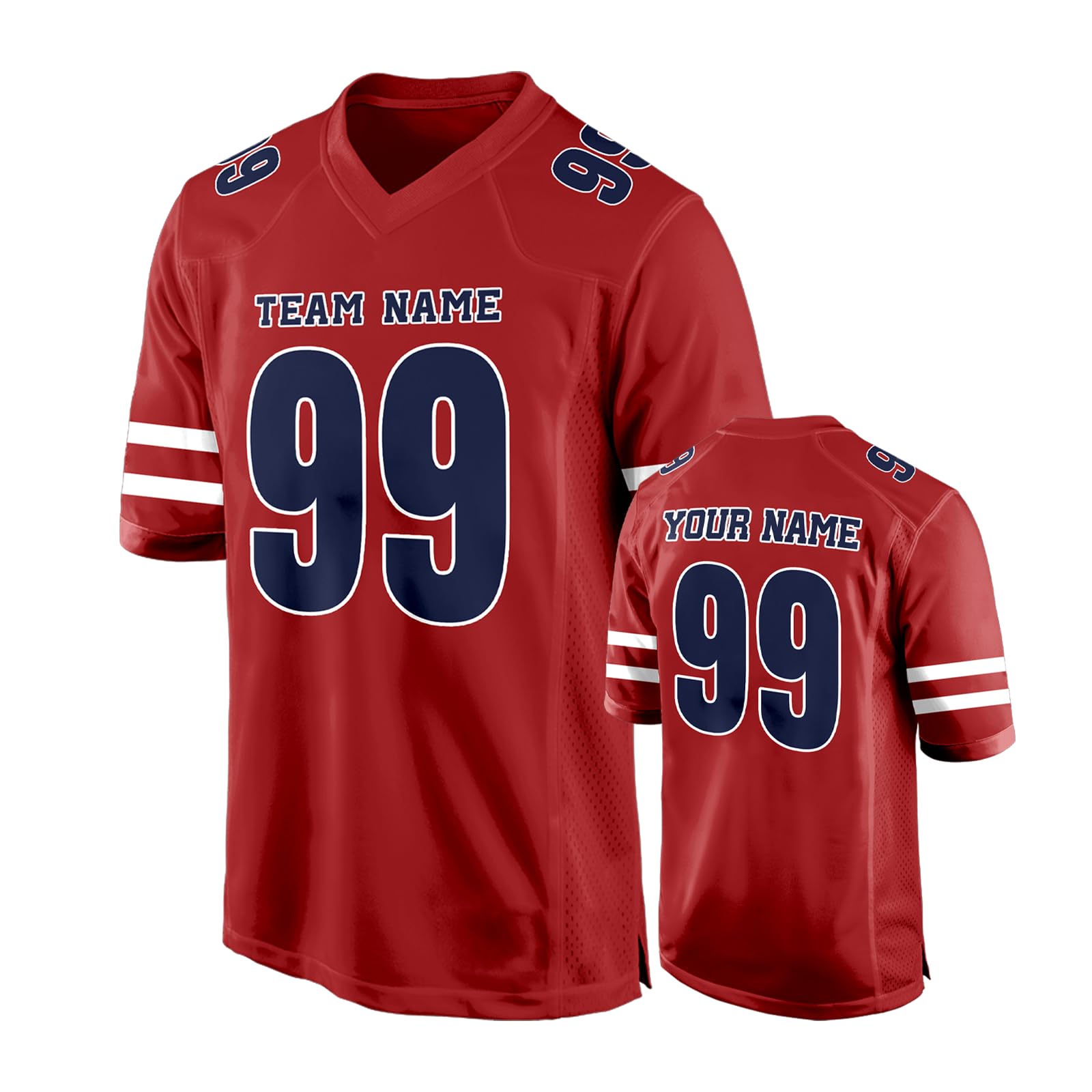 - Custom Football Jersey Personalized Name Number Printed Customized Team Uniform Sports Fans Gifts for Men Women Youth