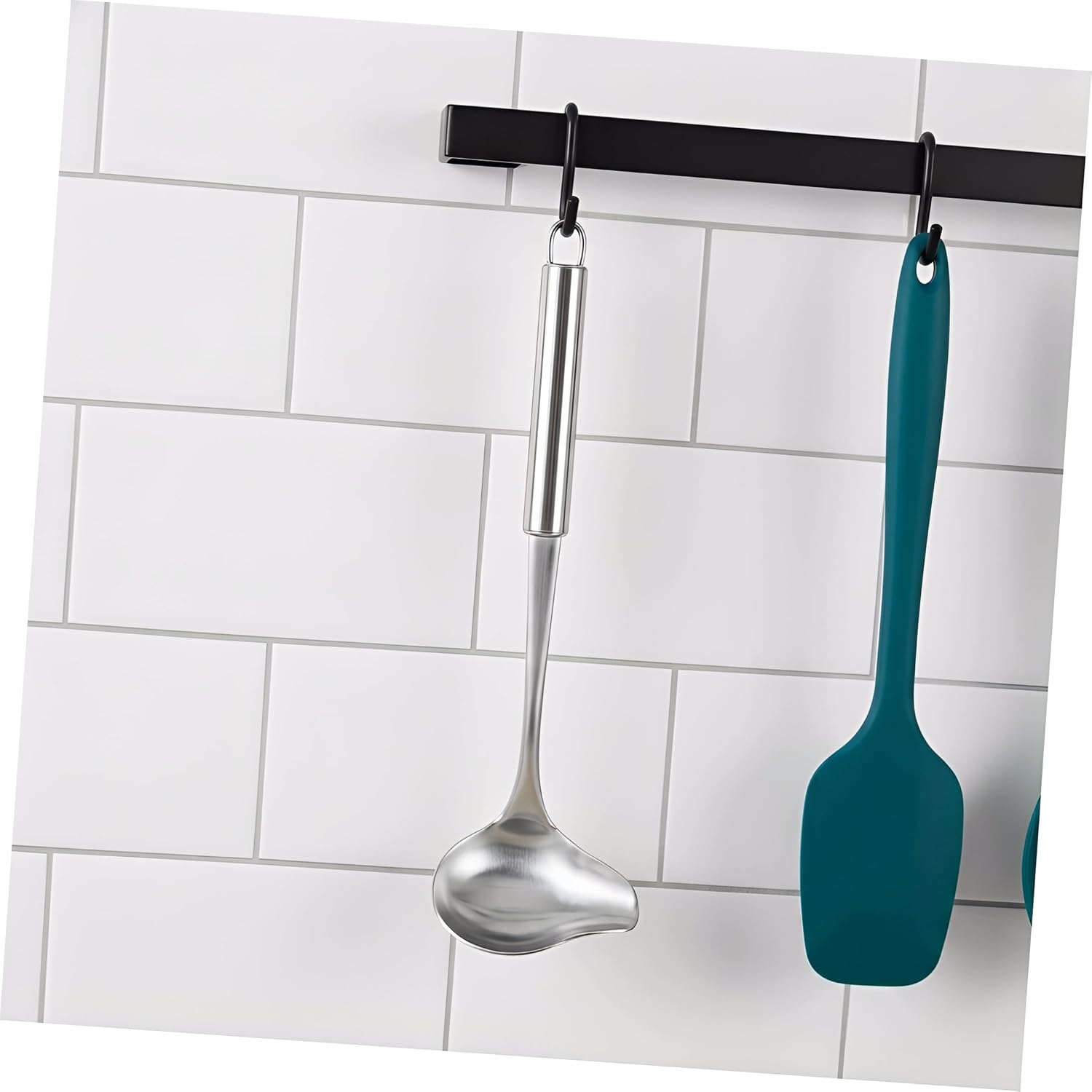 GARVALON Stainless Steel Sauce Ladle with Pouring Spout, Small Soup Spoon for Kitchen Cooking and Serving, Metal Gravy Spoon Suitable for Home and Restaurant Use
