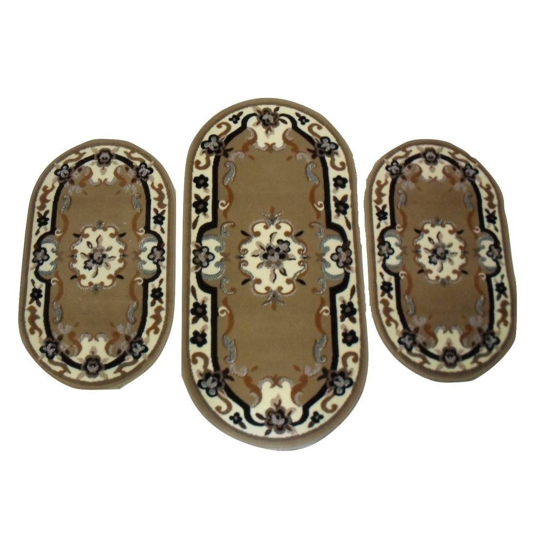 cinos PARURE 3 Pezzi SCENDILETTO Ovale -Bordo'-Tappeto Classico TAPPETI Camera