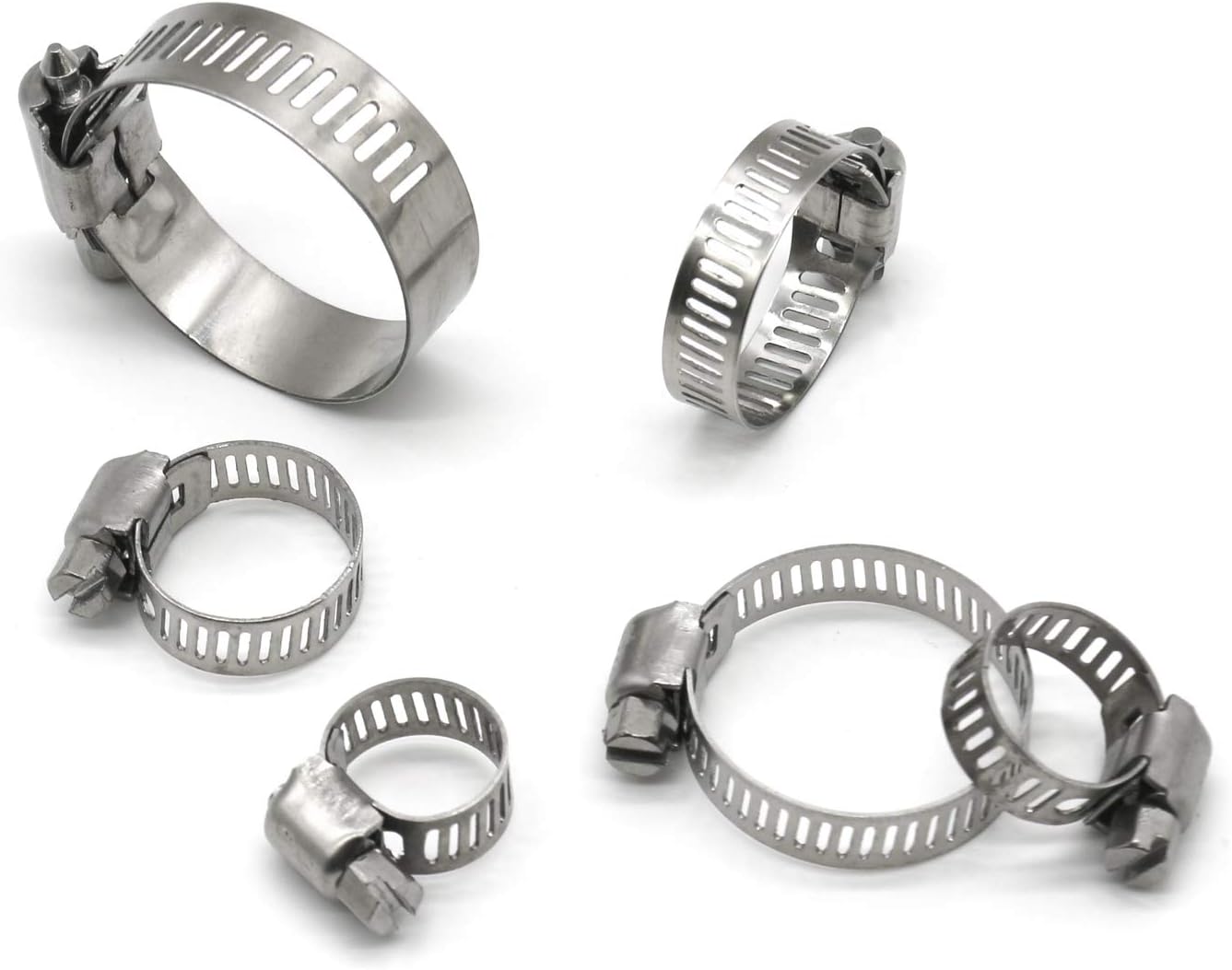 ZIPCCI Hose Clamp 1 Inch, 80 Pack Stainless Steel Hose