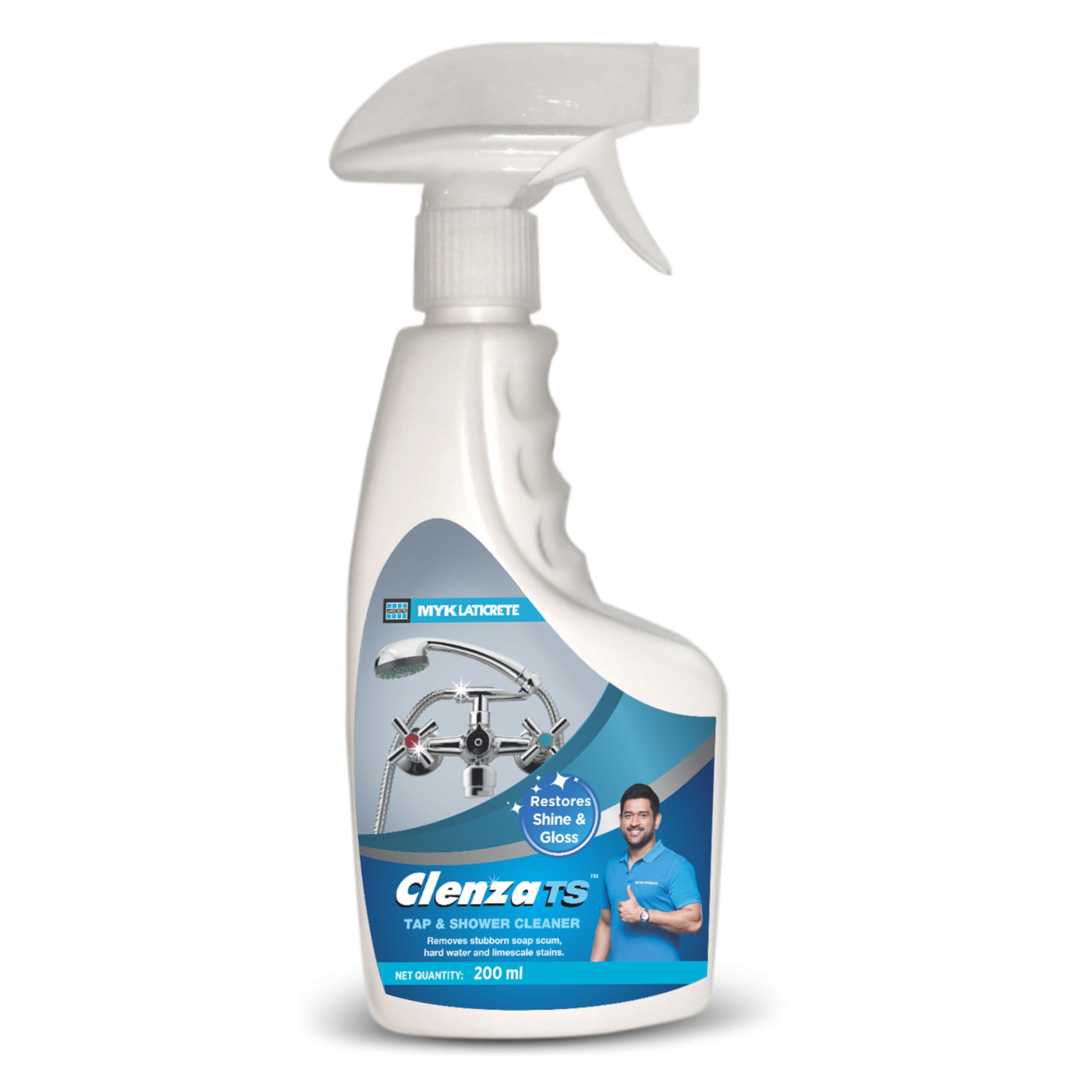 MYK LATICRETE CLENZA TS Tap & Shower Cleaner (200 ml) | Instant shine for taps & showers | Odor Free | Removes hard water and lime-scale stains | Best Tap Cleaner | Easy to use (B0CK4R8SQP) Amazon Price History, Amazon Price Tracker