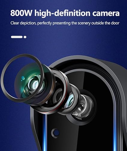 Miniatura 7 de Timbre de puerta inalámbrico con video, con video HD 1080P, audio bidireccional, ángulo de 170, pantalla de 4.3 pulgadas, IPX65 impermeable para