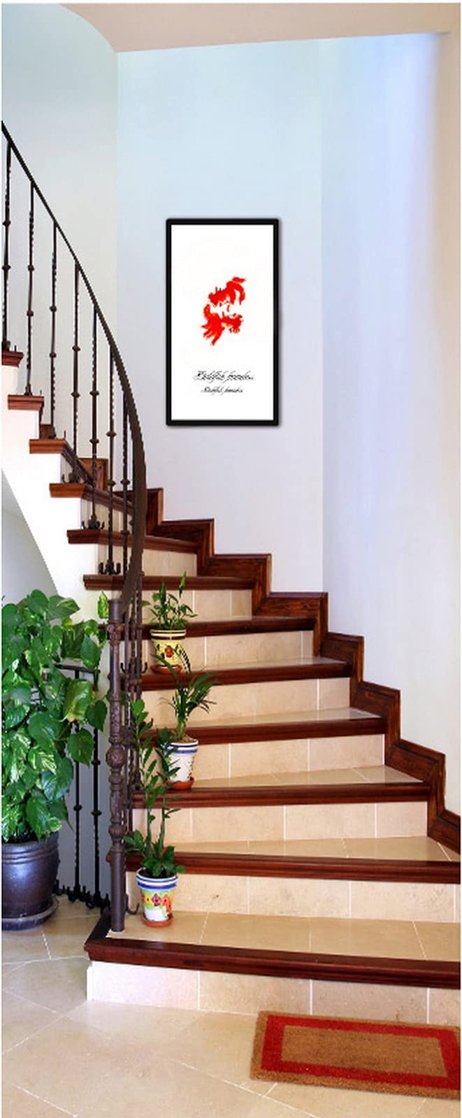 A.Monamour 3D Door Stickers for Interior Doors Interior Staircase Stairs Vinyl Waterproof Self Adhesive Door Mural Decals for Bedroom Office Bathroom 85 x 215 cm
