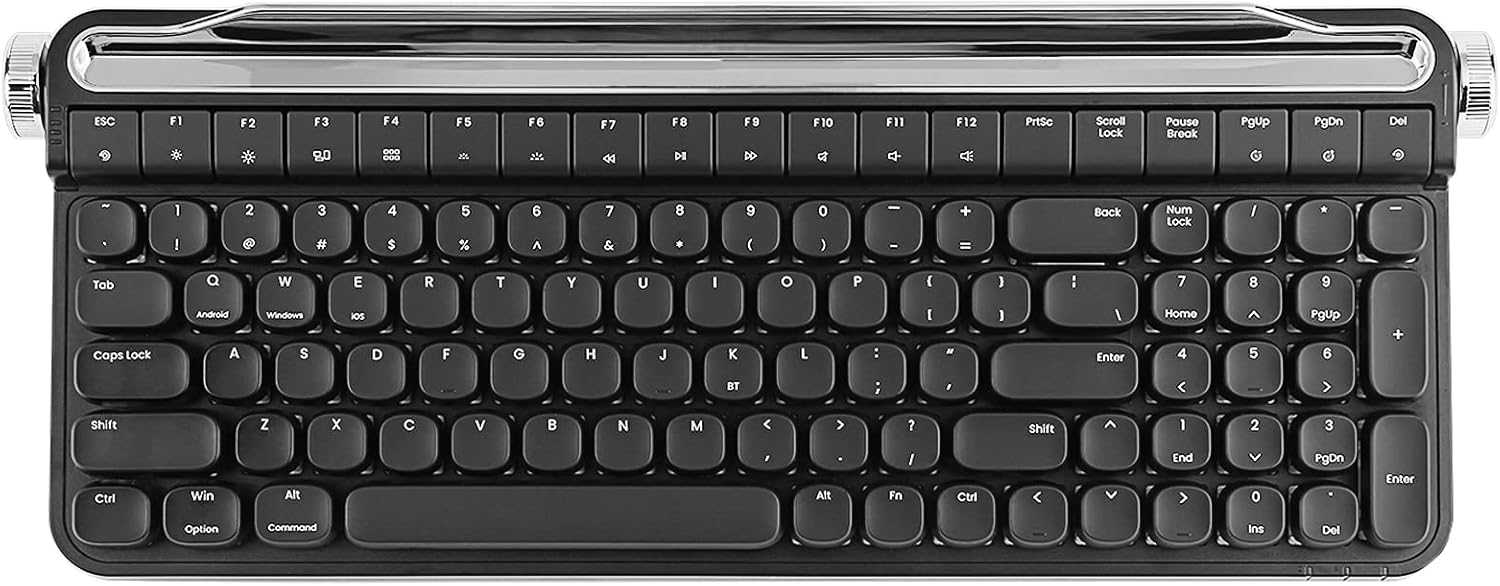 YUNZII B705 Retro Typewriter Keyboard,100key Mechanical Keyboard